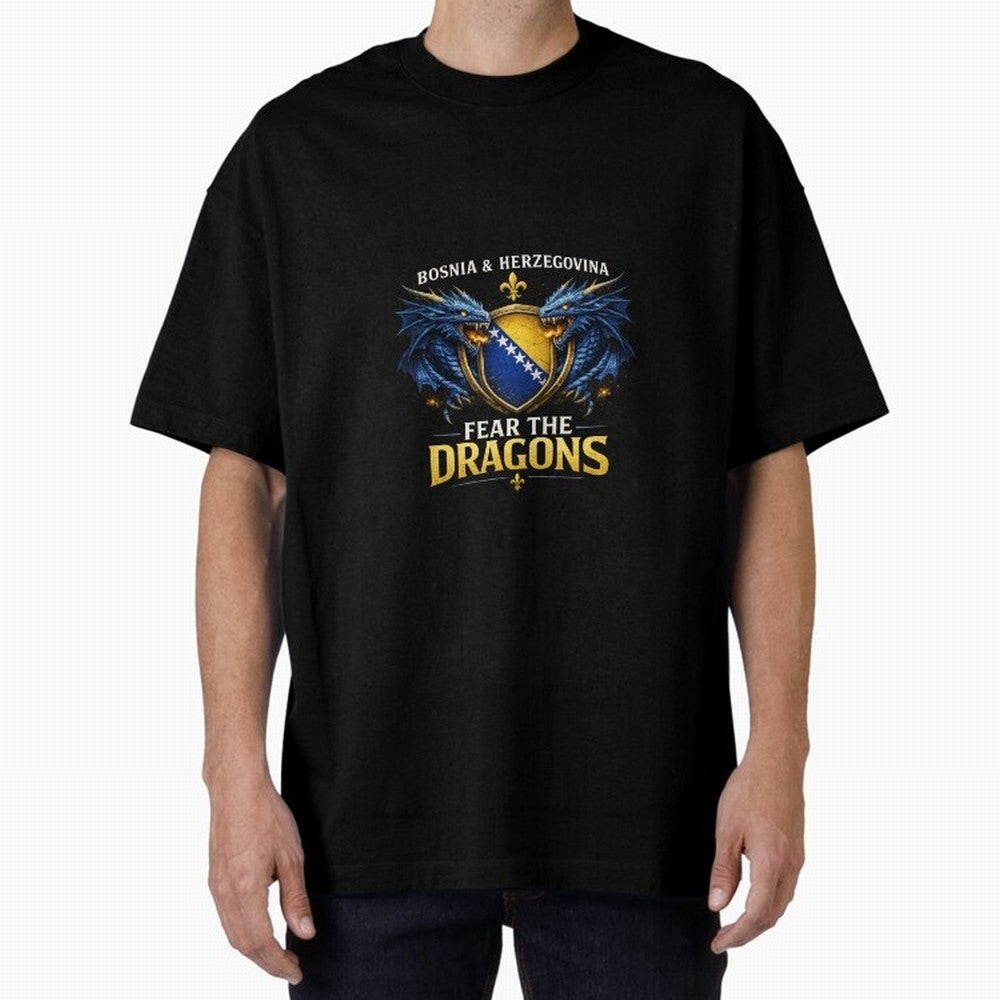 Fear the Dragons ¨C Bosnia Zmajevi Football Shirt | Bosnia & Herzegovina Fans Design Classic T-Shirt Step into FIFA World Cup 2026 Capturing Messi, CR7 and Mbappe, England and Germany Energy, Soccer Culture, Superstar Moments, National Team Dreams