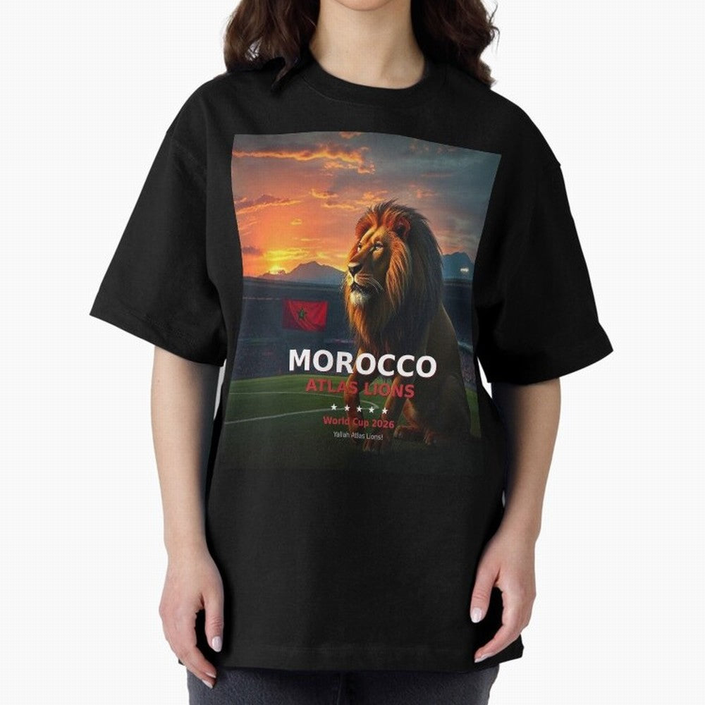 Morocco Atlas Lions - World Cup 2026 Soccer Fan Tee Classic T-Shirt Carry FIFA World Cup 2026 USA Canada Mexico Made for Messi, Neymar and Mbappe, Argentina Energy, Football History, Final Match Energy, Crowd Noise and Once in a Lifetime Moments;