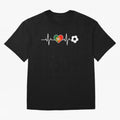 Portugal Football Heartbeat | Sele??o Das Quinas Soccer Fan Classic T-Shirt Embrace Global Football Passion for FIFA World Cup 2026 Group Stage, Featuring Cristiano Ronaldo, Argentina, Worldwide Fan Energy, Dramatic Goals, Stadium Lights and