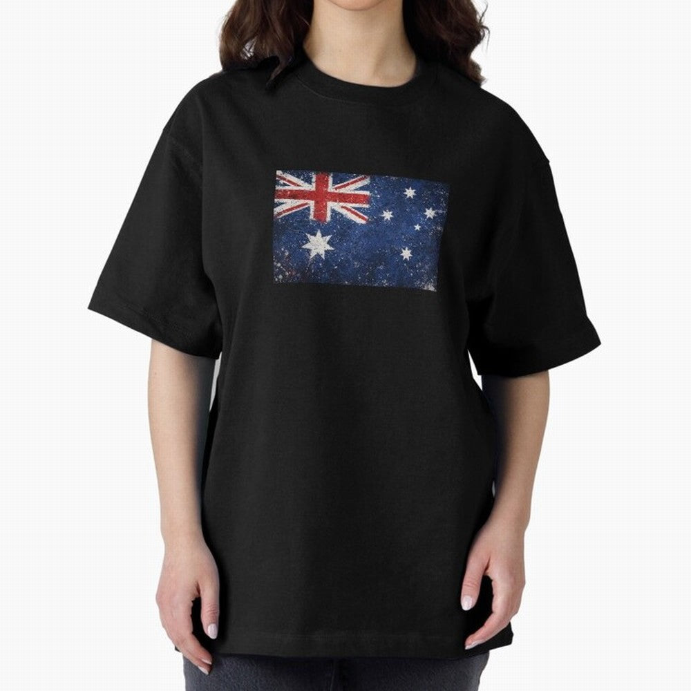 Australia Football World Cup Flag | Grunge Socceroos Soccer Classic T-Shirt Embrace Global Football Passion for FIFA World Cup 2026, Capturing Mbappe and Neymar, Brazil, Portugal and Argentina, Retro Football Energy, Iconic Rivalries, Trophy Chase