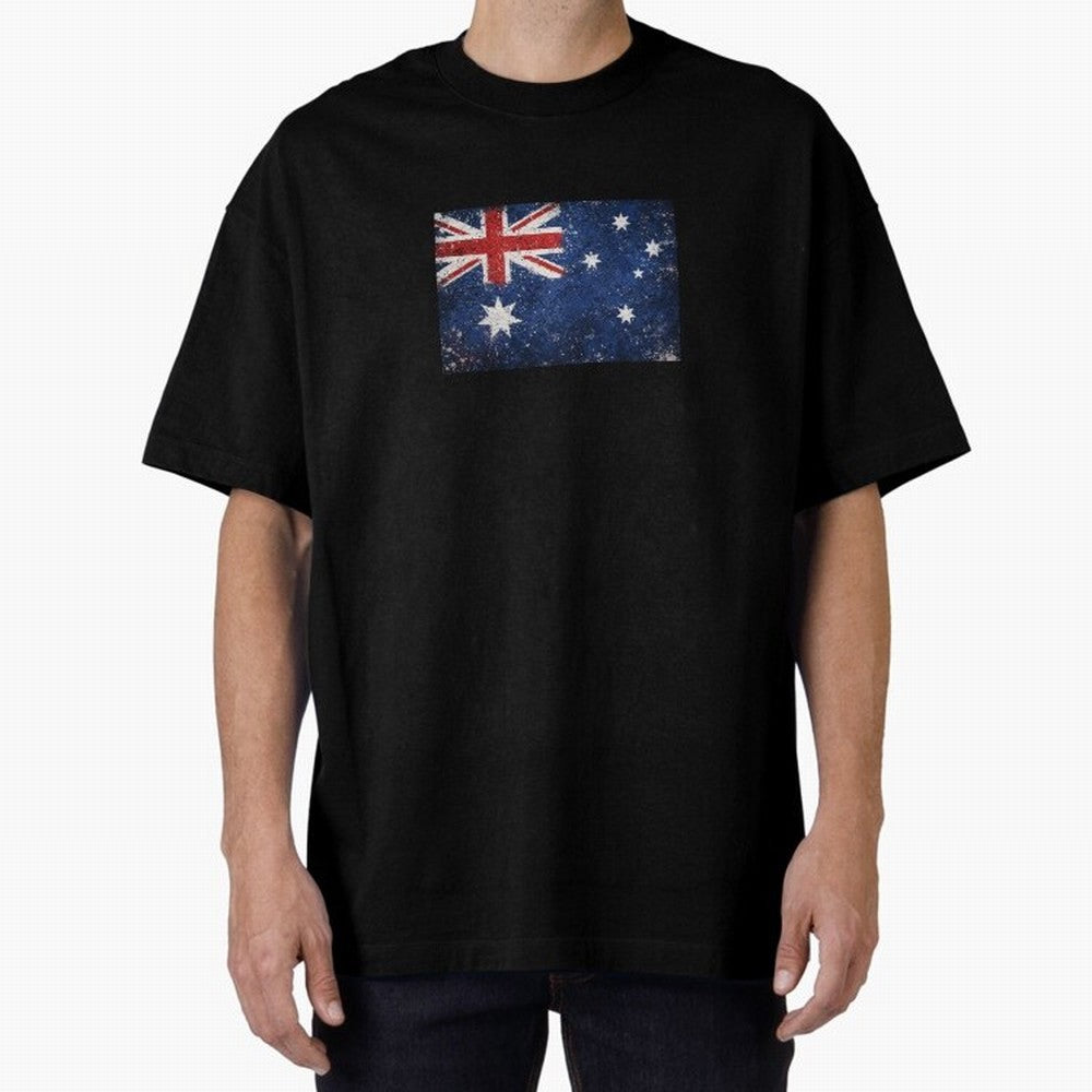 Australia Football World Cup Flag | Grunge Socceroos Soccer Classic T-Shirt Embrace Global Football Passion for FIFA World Cup 2026, Capturing Mbappe and Neymar, Brazil, Portugal and Argentina, Retro Football Energy, Iconic Rivalries, Trophy Chase