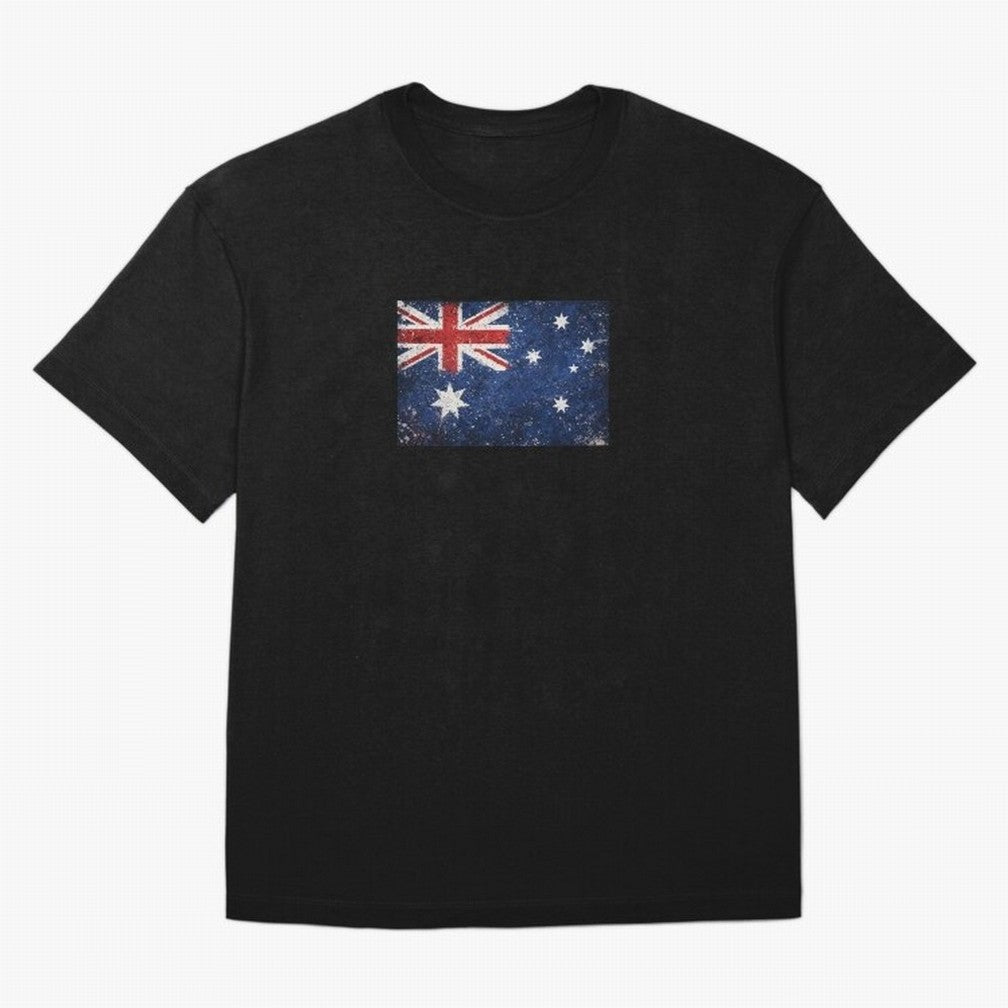 Australia Football World Cup Flag | Grunge Socceroos Soccer Classic T-Shirt Embrace Global Football Passion for FIFA World Cup 2026, Capturing Mbappe and Neymar, Brazil, Portugal and Argentina, Retro Football Energy, Iconic Rivalries, Trophy Chase