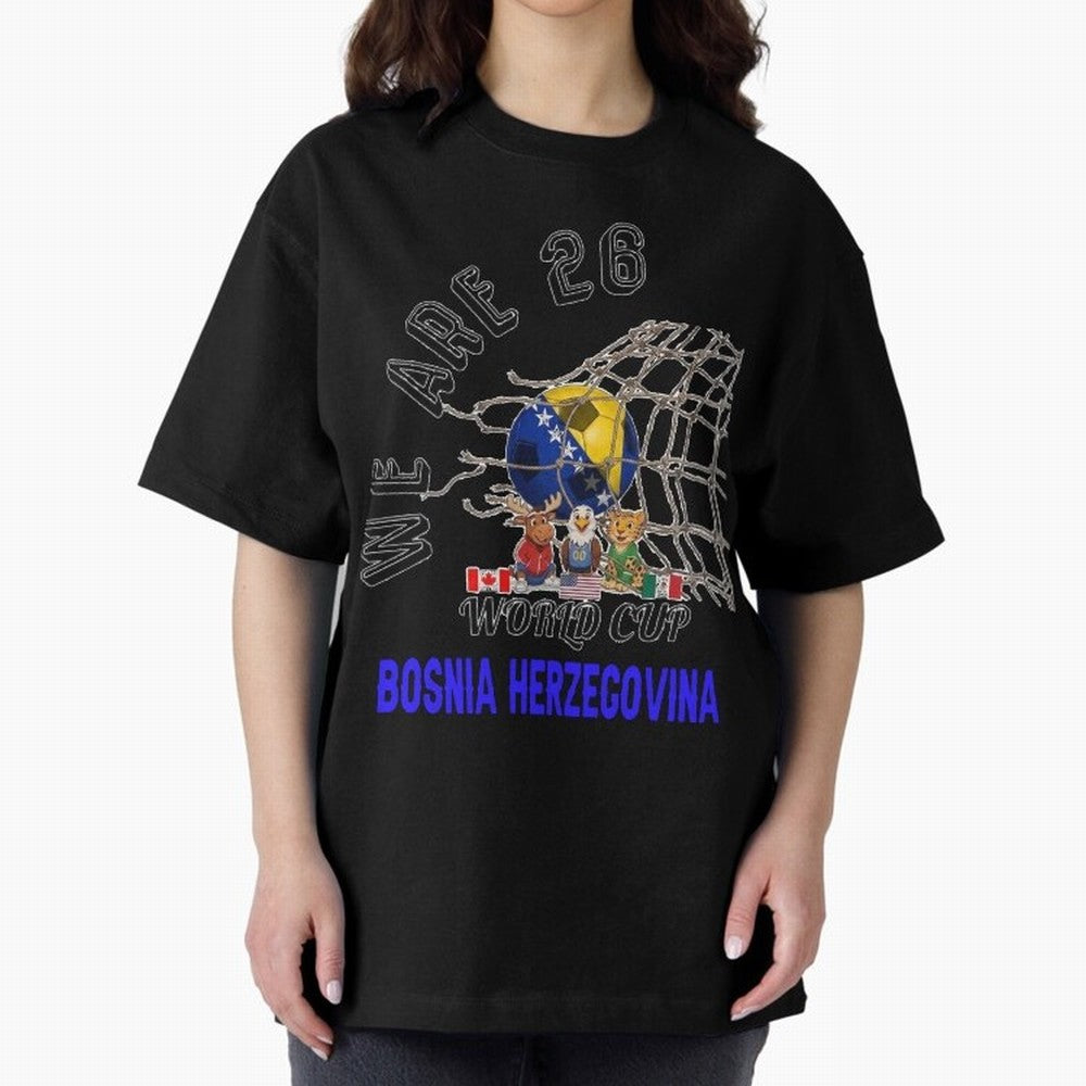 World cup 26 - Bosnia and Herzegovina Classic T-Shirt Make Every Match About Match Day Hype around FIFA World Cup 2026, Haaland and Mbappe, Spain and Netherlands, Vintage Soccer Flavor, Modern Football Stars, National Flags and Final Night Emotion;
