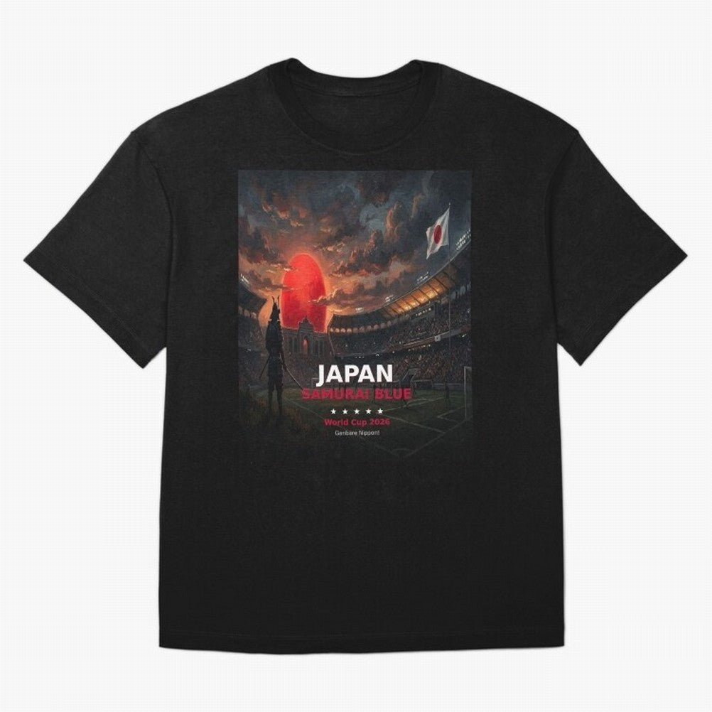 Japan Samurai Blue - World Cup 2026 Soccer Fan Tee Classic T-Shirt Show Your Love for Global Football Passion for FIFA World Cup 2026 USA Canada Mexico, Filled with CR7 and Messi, Germany, Football History, Final Match Energy, Crowd Noise and Once