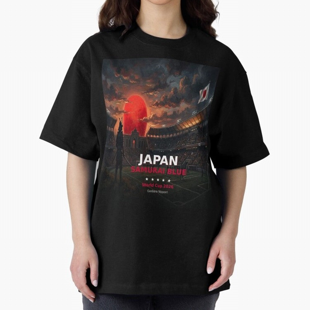 Japan Samurai Blue - World Cup 2026 Soccer Fan Tee Classic T-Shirt Show Your Love for Global Football Passion for FIFA World Cup 2026 USA Canada Mexico, Filled with CR7 and Messi, Germany, Football History, Final Match Energy, Crowd Noise and Once