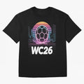 Retrofuturistic World Cup 2026 ¡ª Retro Sci-Fi Football Poster Classic T-Shirt Remember Iconic Moments from Global Football Passion for FIFA World Cup 2026 USA Canada Mexico, Built around Haaland, England, Game Day Rituals, Football Legends,