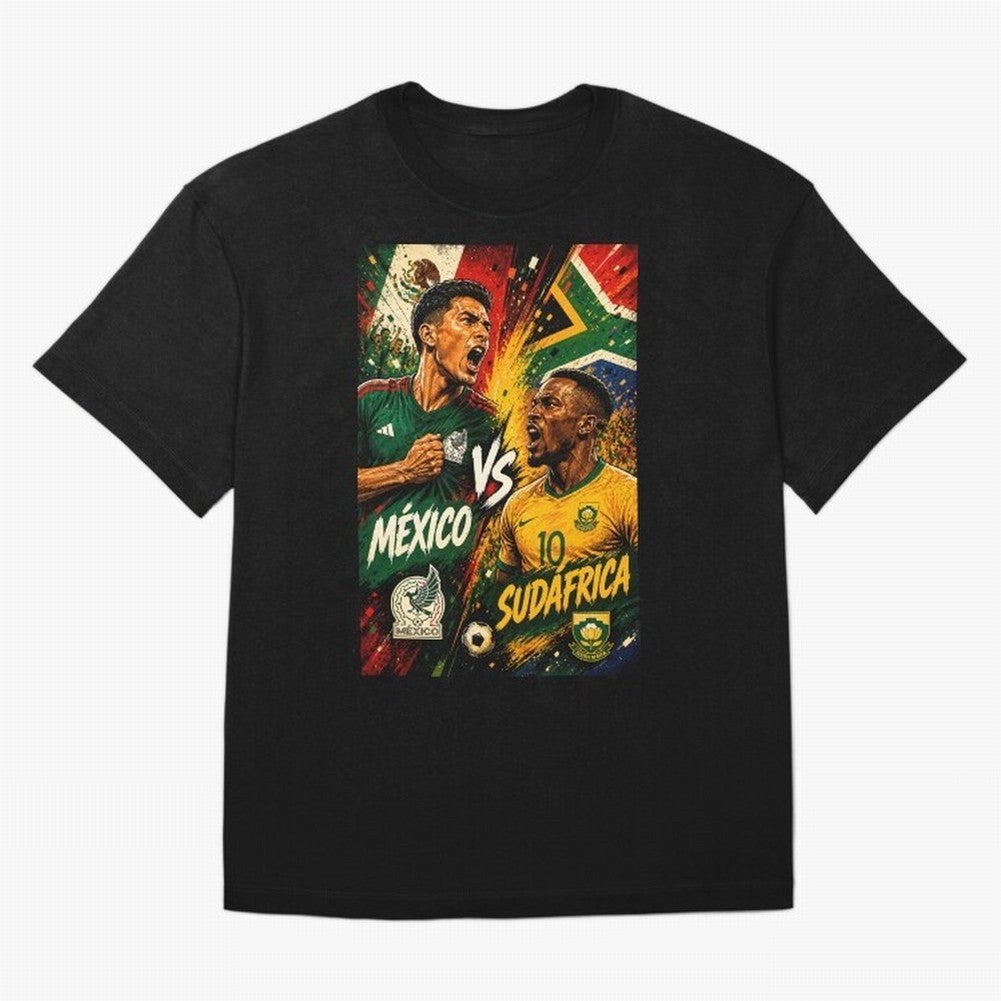 Mexico vs South Africa ¨C Group A FIFA World Cup 2026 | Retro Comic Football Jersey Classic T-Shirt Celebrate the Next Chapter of Global Football Passion for FIFA World Cup 2026 USA Canada Mexico, with Haaland, Portugal, Global Supporter Spirit,