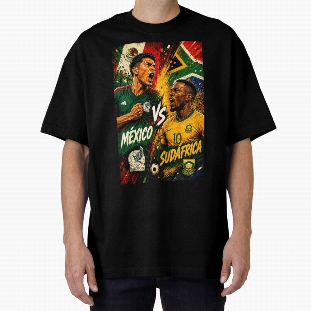 Mexico vs South Africa ¨C Group A FIFA World Cup 2026 | Retro Comic Football Jersey Classic T-Shirt Celebrate the Next Chapter of Global Football Passion for FIFA World Cup 2026 USA Canada Mexico, with Haaland, Portugal, Global Supporter Spirit,