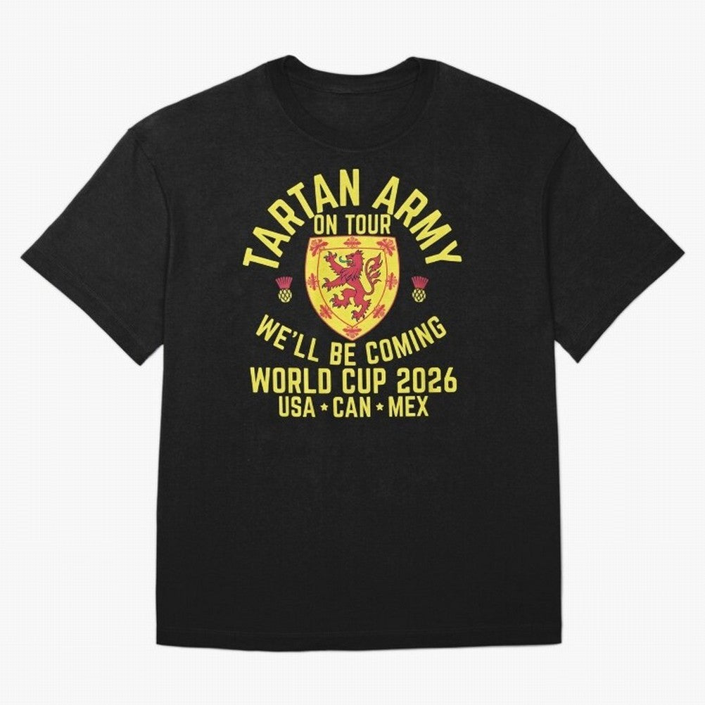 Tartan Army World Cup 2026 Scotland Tour Classic T-Shirt Honor the Beautiful Game during FIFA World Cup 2026 for Fans of Neymar and Brazil, Bringing Soccer Culture, Superstar Moments, National Team Dreams and Competitive Fire; Made for Collectors