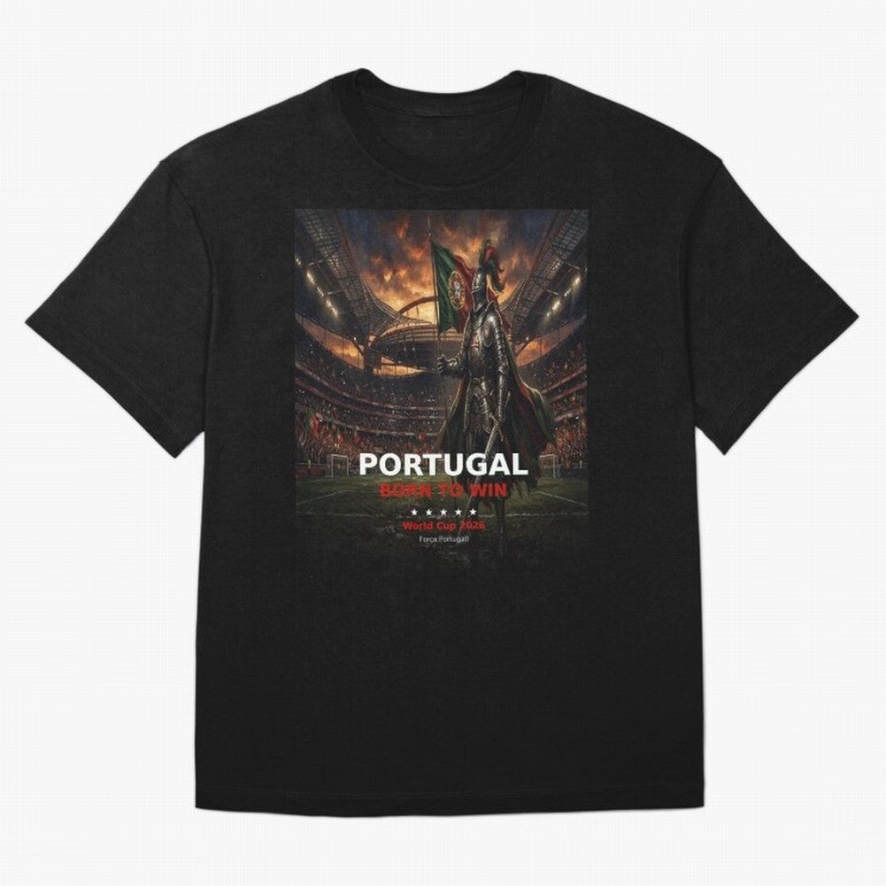 Portugal Born to Win - World Cup 2026 Soccer Fan Tee Classic T-Shirt Make the Season About FIFA World Cup 2026 USA Canada Mexico Spirit, Connected to Brazil, CR7 and Messi, Worldwide Fan Energy, Dramatic Goals, Stadium Lights and Championship