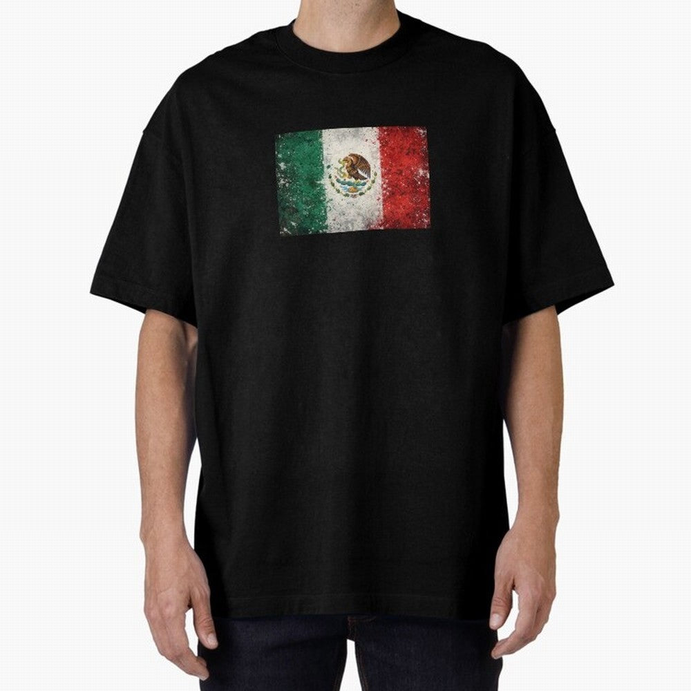 Mexico World Cup Flag ¨C Grunge Football Art Classic T-Shirt Live the Energy of Match Day Hype around FIFA World Cup 2026 Group Stage, Messi, Neymar and Mbappe, England and Germany, Champion Mindset, Group Stage Buzz, Knockout Tension and