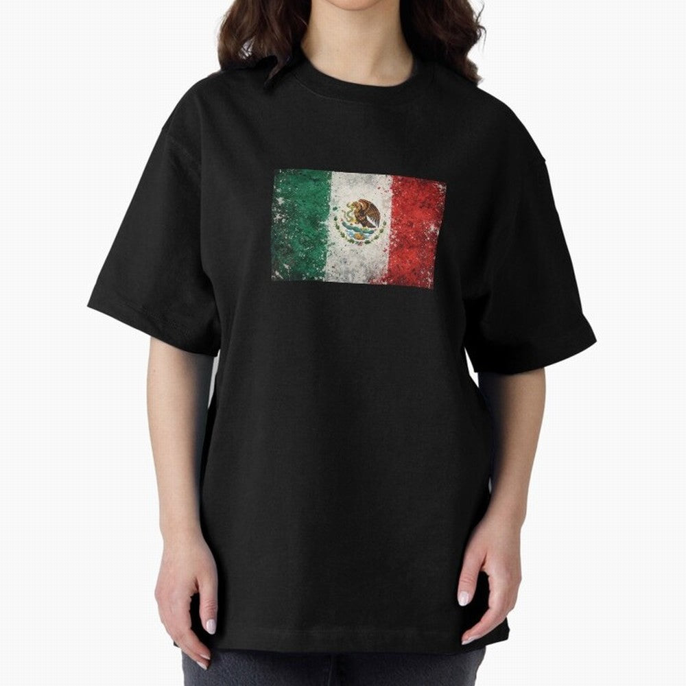 Mexico World Cup Flag ¨C Grunge Football Art Classic T-Shirt Live the Energy of Match Day Hype around FIFA World Cup 2026 Group Stage, Messi, Neymar and Mbappe, England and Germany, Champion Mindset, Group Stage Buzz, Knockout Tension and