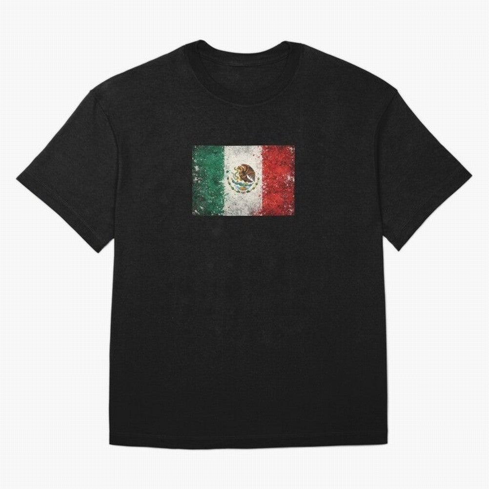 Mexico World Cup Flag ¨C Grunge Football Art Classic T-Shirt Live the Energy of Match Day Hype around FIFA World Cup 2026 Group Stage, Messi, Neymar and Mbappe, England and Germany, Champion Mindset, Group Stage Buzz, Knockout Tension and
