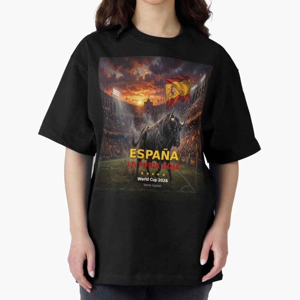 Espa?a La Furia Roja - World Cup 2026 Soccer Fan Tee Classic T-Shirt Represent Global Football Passion for FIFA World Cup 2026 USA Canada Mexico, Capturing Neymar, England, France and Netherlands, Soccer Culture, Superstar Moments, National Team