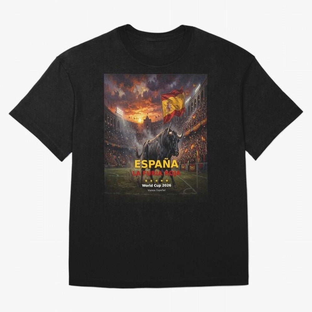 Espa?a La Furia Roja - World Cup 2026 Soccer Fan Tee Classic T-Shirt Represent Global Football Passion for FIFA World Cup 2026 USA Canada Mexico, Capturing Neymar, England, France and Netherlands, Soccer Culture, Superstar Moments, National Team