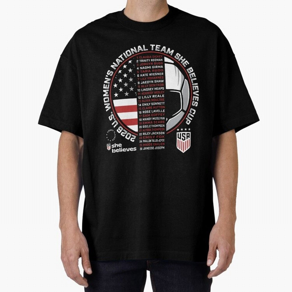 She Believes Cup Champions U.S. Women¡¯s National Soccer Team 2026 Classic T-Shirt Join the FIFA World Cup 2026 Journey through Haaland and Mbappe Highlights, Spain Pride, Match Day Excitement, Supporter Culture, Golden Goals and Global Football