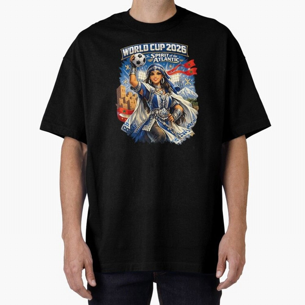 Moroccan Women World Cup 2026 Atlantic Spirit Classic T-Shirt Fuel Your Fan Pride for FIFA World Cup 2026 Group Stage Connected to Cristiano Ronaldo, Haaland and CR7, England Energy, Goal Celebration Energy, Supporter Heritage, Football Icons and