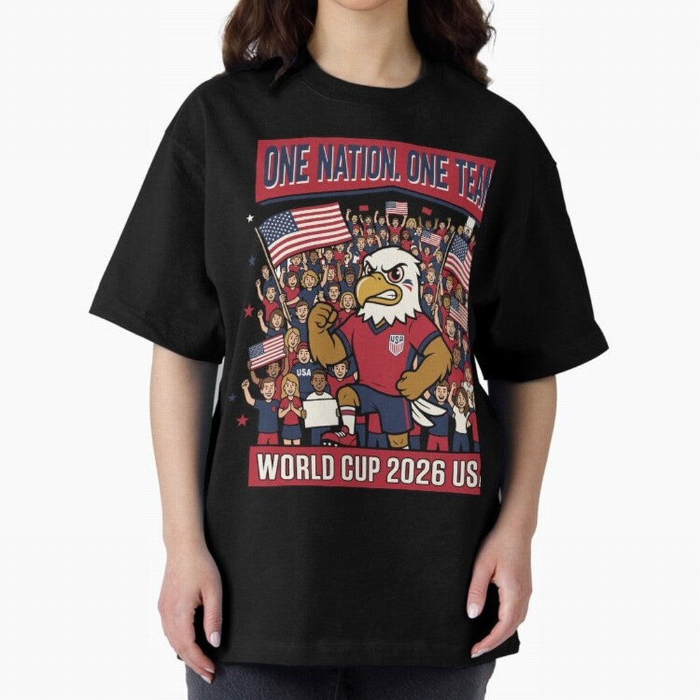 One Nation One Team ¡ª World Cup 2026 USA Classic T-Shirt Share the Excitement of FIFA World Cup 2026 Spirit, Built around Germany, Cristiano Ronaldo, Haaland and CR7, Stadium Chants, National Pride, Trophy Dreams and Unforgettable Football
