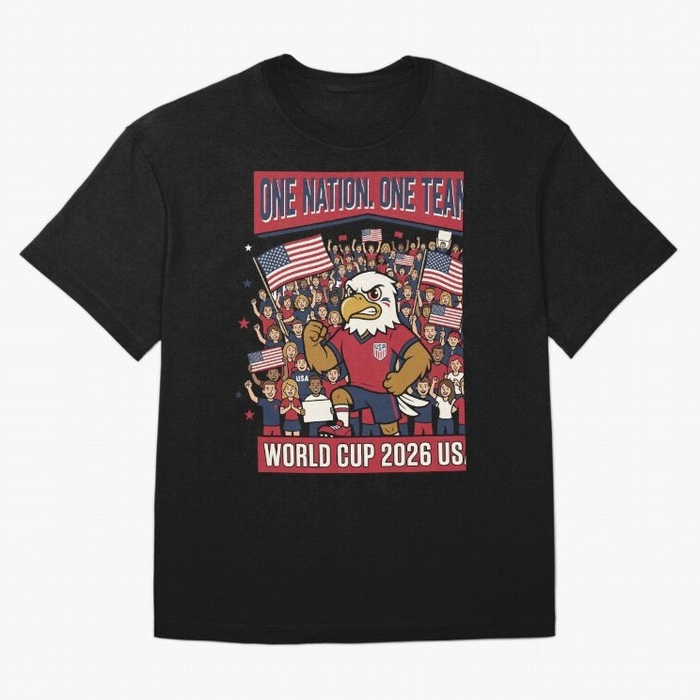 One Nation One Team ¡ª World Cup 2026 USA Classic T-Shirt Share the Excitement of FIFA World Cup 2026 Spirit, Built around Germany, Cristiano Ronaldo, Haaland and CR7, Stadium Chants, National Pride, Trophy Dreams and Unforgettable Football