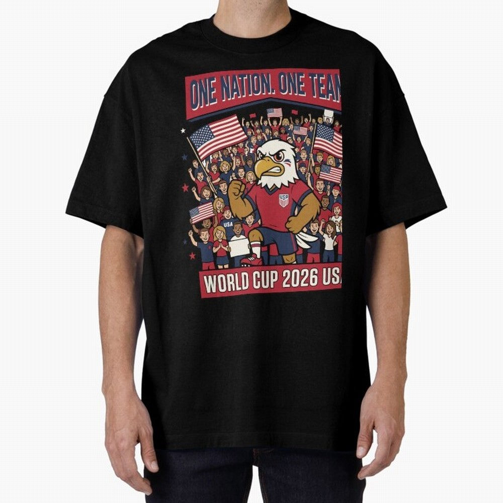 One Nation One Team ¡ª World Cup 2026 USA Classic T-Shirt Share the Excitement of FIFA World Cup 2026 Spirit, Built around Germany, Cristiano Ronaldo, Haaland and CR7, Stadium Chants, National Pride, Trophy Dreams and Unforgettable Football