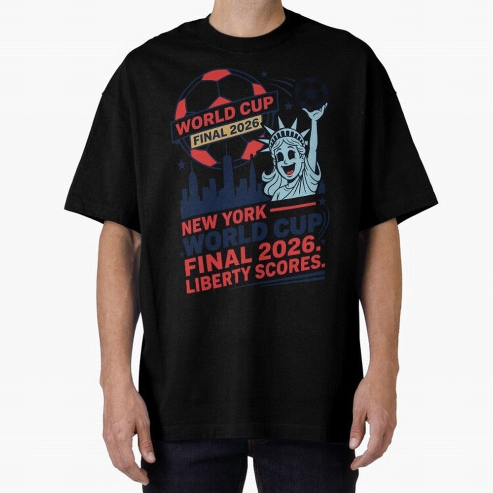 New York World Cup Final 2026 ¡ª Liberty Scores V1 Classic T-Shirt Show Passion for the Stars of FIFA World Cup 2026 Group Stage Driven by Messi, Portugal, Spain and Germany Energy, Classic Soccer Heritage, Championship Pressure, Fan Loyalty and
