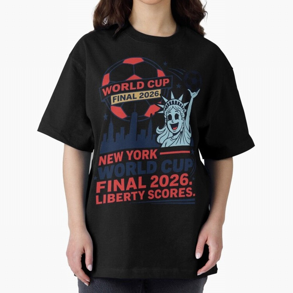 New York World Cup Final 2026 ¡ª Liberty Scores V1 Classic T-Shirt Show Passion for the Stars of FIFA World Cup 2026 Group Stage Driven by Messi, Portugal, Spain and Germany Energy, Classic Soccer Heritage, Championship Pressure, Fan Loyalty and