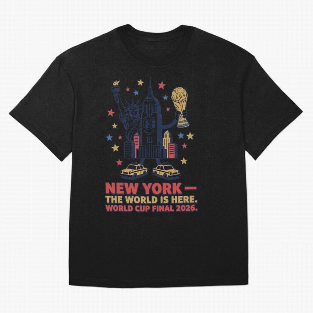 New York World Cup Final ¡ª Liberty Scores V2 Classic T-Shirt Stand with FIFA World Cup 2026 Group Stage for Fans of CR7 and Messi and England and Germany, Bringing Game Day Rituals, Football Legends, Country Pride and the Road to the Final; Made