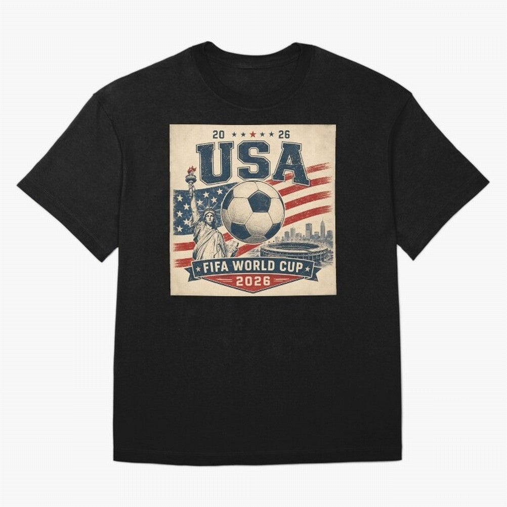 USA WORLD CUP 2026 Classic T-Shirt Share the Excitement of Match Day Hype around FIFA World Cup 2026 USA Canada Mexico, Messi, Neymar and Mbappe, Spain and Netherlands, Sports Nostalgia, International Competition, Famous Players and Unforgettable