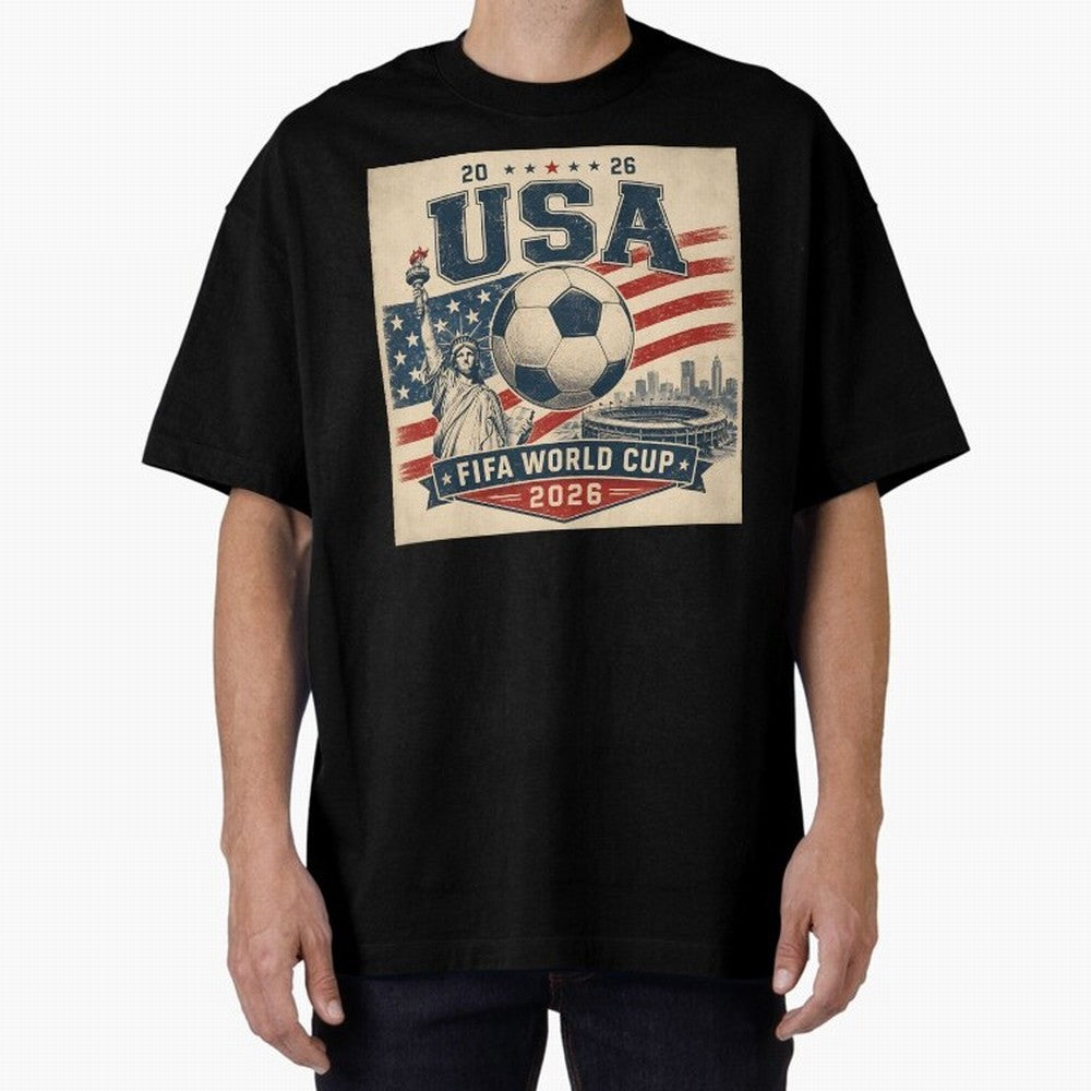 USA WORLD CUP 2026 Classic T-Shirt Share the Excitement of Match Day Hype around FIFA World Cup 2026 USA Canada Mexico, Messi, Neymar and Mbappe, Spain and Netherlands, Sports Nostalgia, International Competition, Famous Players and Unforgettable