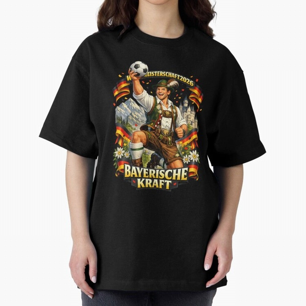 Bayerische Kraft World Cup 2026 Germany Fan Classic T-Shirt Fuel the Hype around Global Football Passion for FIFA World Cup 2026, Highlighting Mbappe, Argentina, Classic Soccer Heritage, Championship Pressure, Fan Loyalty and International Pride;