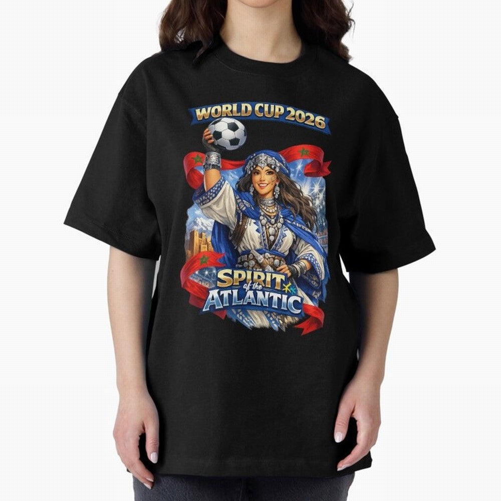 Moroccan World Cup 2026 Spirit Classic T-Shirt Support Iconic Players in FIFA World Cup 2026 for Fans of Cristiano Ronaldo and England and Germany, Bringing Global Supporter Spirit, Legendary Goals, National Colors and Tournament Celebration; Made