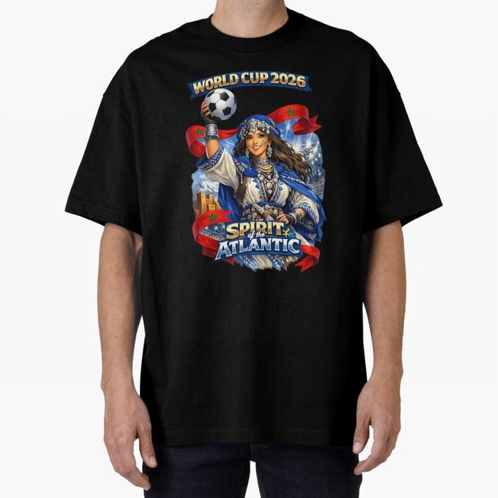 Moroccan World Cup 2026 Spirit Classic T-Shirt Support Iconic Players in FIFA World Cup 2026 for Fans of Cristiano Ronaldo and England and Germany, Bringing Global Supporter Spirit, Legendary Goals, National Colors and Tournament Celebration; Made