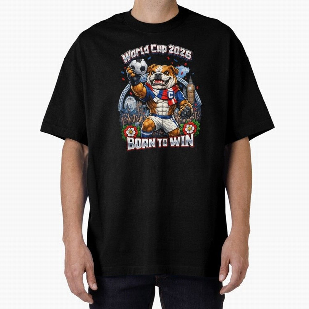 England Bulldog World Cup 2026 Fan Art Classic T-Shirt Support Your Favorite Stars during FIFA World Cup 2026 for Fans of CR7 and Messi and England, France and Netherlands, Bringing Soccer Culture, Superstar Moments, National Team Dreams and