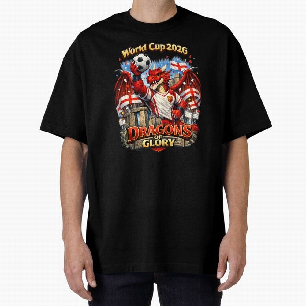 World Cup 2026 Dragons of Glory Classic T-Shirt Live the Energy of Global Football Passion for FIFA World Cup 2026 Group Stage, Highlighting Cristiano Ronaldo, Brazil, Vintage Soccer Flavor, Modern Football Stars, National Flags and Final Night