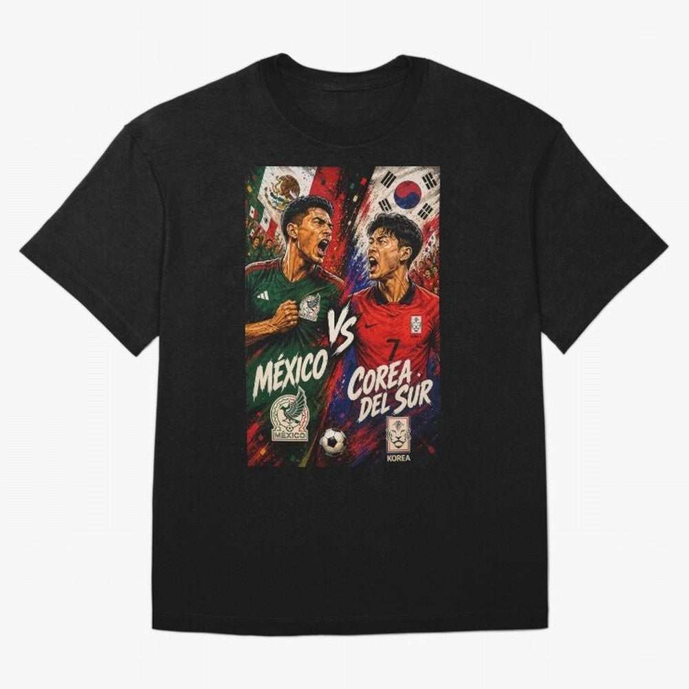 Mexico vs South Korea ¨C Group A FIFA World Cup 2026 | Comic Style Soccer Jersey Classic T-Shirt Enjoy the Biggest Football Party of FIFA World Cup 2026 Group Stage Made for Haaland, Netherlands Energy, Stadium Memories, Football Loyalty,