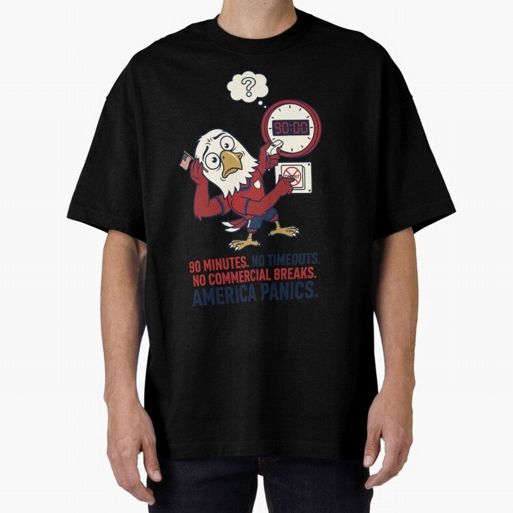 America Panics ¡ª No Timeouts No Commercials V1 Classic T-Shirt Cheer for Match Day Hype around FIFA World Cup 2026, Neymar, Haaland and Cristiano Ronaldo, Spain and Netherlands, Soccer Culture, Superstar Moments, National Team Dreams and