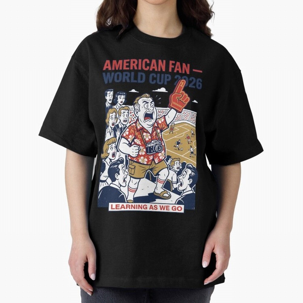 American Fan ¡ª World Cup 2026 ¡ª Learning as We Go V1 Classic T-Shirt Celebrate Golden Goal Energy in the FIFA World Cup 2026 Group Stage Journey through Cristiano Ronaldo, Haaland and CR7 Highlights, Brazil Pride, Worldwide Fan Energy, Dramatic