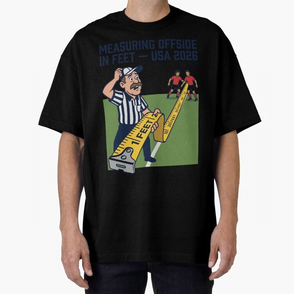 Measuring Offside in Feet ¡ª USA 2026 V3 Classic T-Shirt Turn Up for Match Day Hype around FIFA World Cup 2026 USA Canada Mexico, Cristiano Ronaldo, Portugal, Spain and Germany, Retro Football Energy, Iconic Rivalries, Trophy Chase Drama and