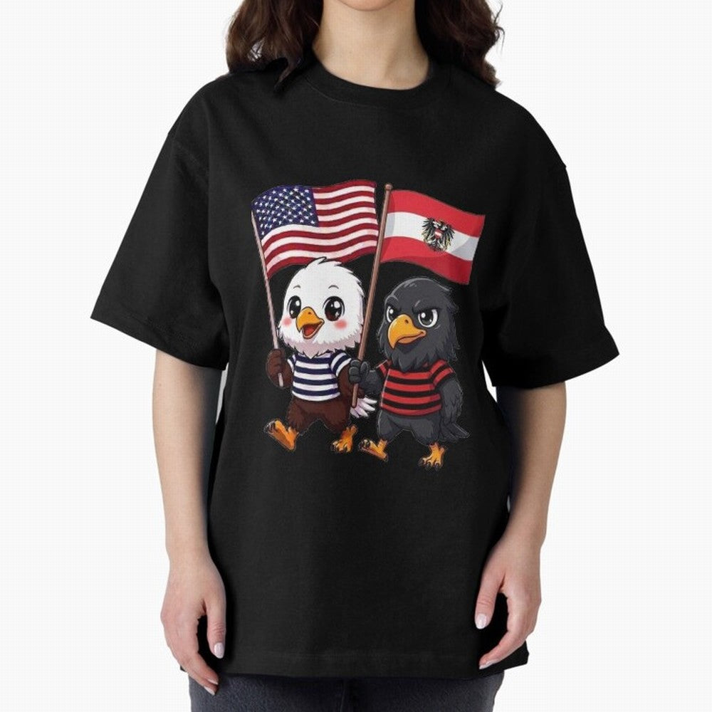 The American eagle and its friend, the Austrian eagle Classic T-Shirt Follow Every Goal of Global Football Passion for FIFA World Cup 2026, Filled with Messi, England, France and Netherlands, Supporter Pride, Iconic Celebrations, Legendary Names