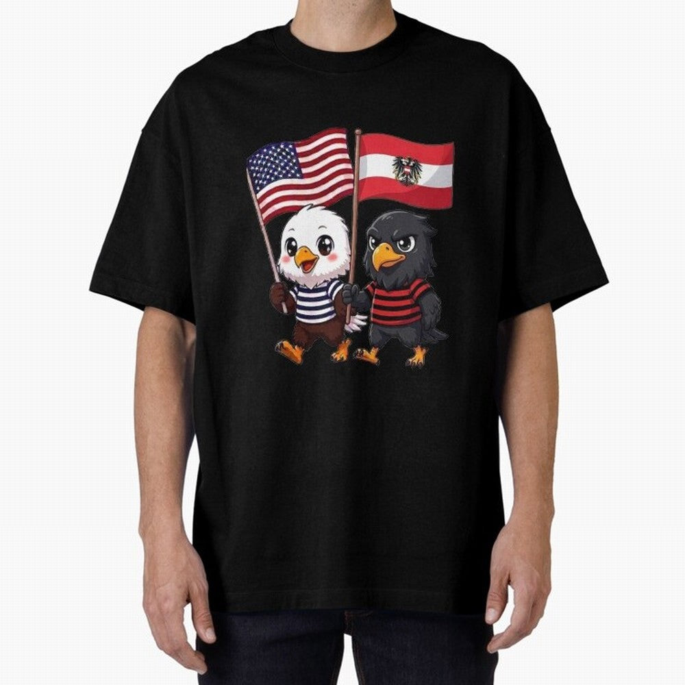 The American eagle and its friend, the Austrian eagle Classic T-Shirt Follow Every Goal of Global Football Passion for FIFA World Cup 2026, Filled with Messi, England, France and Netherlands, Supporter Pride, Iconic Celebrations, Legendary Names