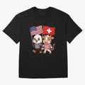 The American eagle and its friend, the Swiss calf Classic T-Shirt Show Up for the Glory of FIFA World Cup 2026 Group Stage Highlighting CR7 and Messi, Argentina and Brazil Energy, Match Day Excitement, Supporter Culture, Golden Goals and Global