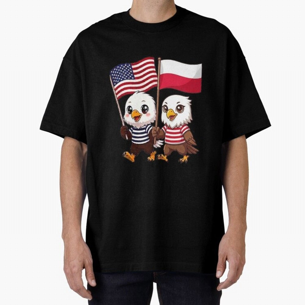 The American eagle and its friend, the Polish eagle Classic T-Shirt Embrace Match Day Hype around FIFA World Cup 2026, Messi, England and Germany, Fan Favorite Moments, National Team Passion, Big Match Drama and Soccer History; Built for Supporters