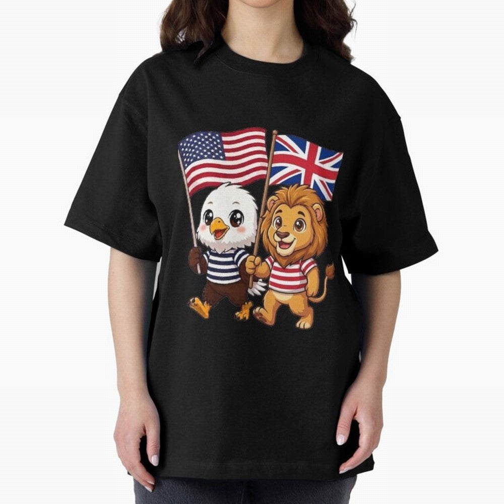 The American eagle and its brothers, the British lion Classic T-Shirt Follow Every Goal of Match Day Hype around FIFA World Cup 2026, CR7, England, France and Netherlands, Retro Football Energy, Iconic Rivalries, Trophy Chase Drama and Stadium