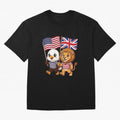 The American eagle and its brothers, the British lion Classic T-Shirt Follow Every Goal of Match Day Hype around FIFA World Cup 2026, CR7, England, France and Netherlands, Retro Football Energy, Iconic Rivalries, Trophy Chase Drama and Stadium
