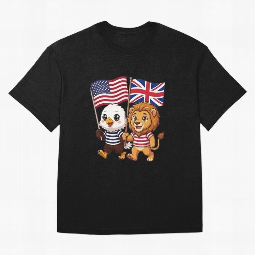 The American eagle and its brothers, the British lion Classic T-Shirt Follow Every Goal of Match Day Hype around FIFA World Cup 2026, CR7, England, France and Netherlands, Retro Football Energy, Iconic Rivalries, Trophy Chase Drama and Stadium