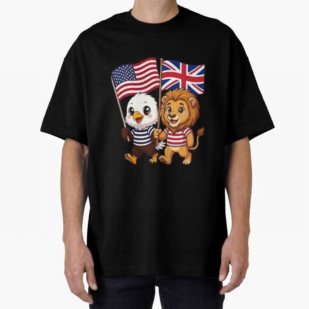 The American eagle and its brothers, the British lion Classic T-Shirt Follow Every Goal of Match Day Hype around FIFA World Cup 2026, CR7, England, France and Netherlands, Retro Football Energy, Iconic Rivalries, Trophy Chase Drama and Stadium