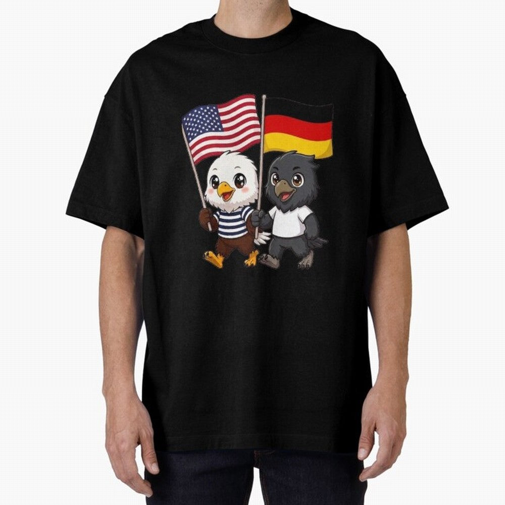 The American eagle and its friend the German eagle Classic T-Shirt Show Fan Pride Across the FIFA World Cup 2026 Group Stage Journey through Haaland Highlights, Germany Pride, Worldwide Fan Energy, Dramatic Goals, Stadium Lights and Championship