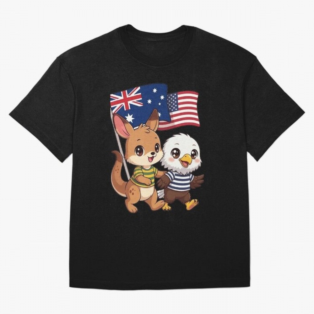 the Australian kangaroo and its friend the American eagle Classic T-Shirt Celebrate the Road through FIFA World Cup 2026 Group Stage Spirit, Made for England and Germany, Messi, Soccer Culture, Superstar Moments, National Team Dreams and