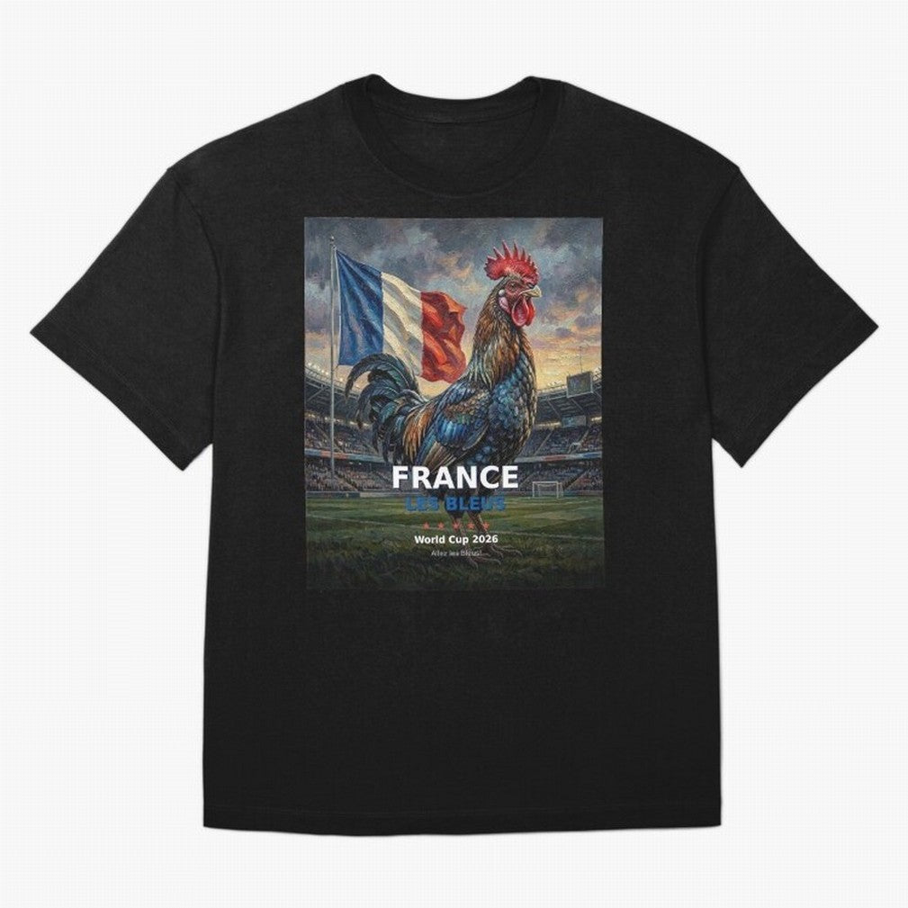 France Les Bleus - World Cup 2026 Soccer Fan Tee Classic T-Shirt Bring Champion Energy into Global Football Passion for FIFA World Cup 2026 Group Stage, with Haaland and Mbappe, Portugal, Spain and Germany, Goal Celebration Energy, Supporter