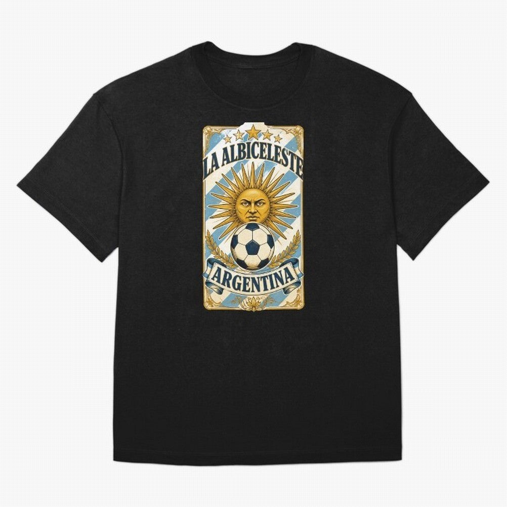 Argentina Soccer Sun - La Albiceleste Vintage Champions Football Fan T-Shirt Classic T-Shirt Honor Match Day Hype around FIFA World Cup 2026 USA Canada Mexico, CR7, France, Retro Football Energy, Iconic Rivalries, Trophy Chase Drama and Stadium